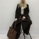 completo giacca over e pantalone modello wide leg velvet